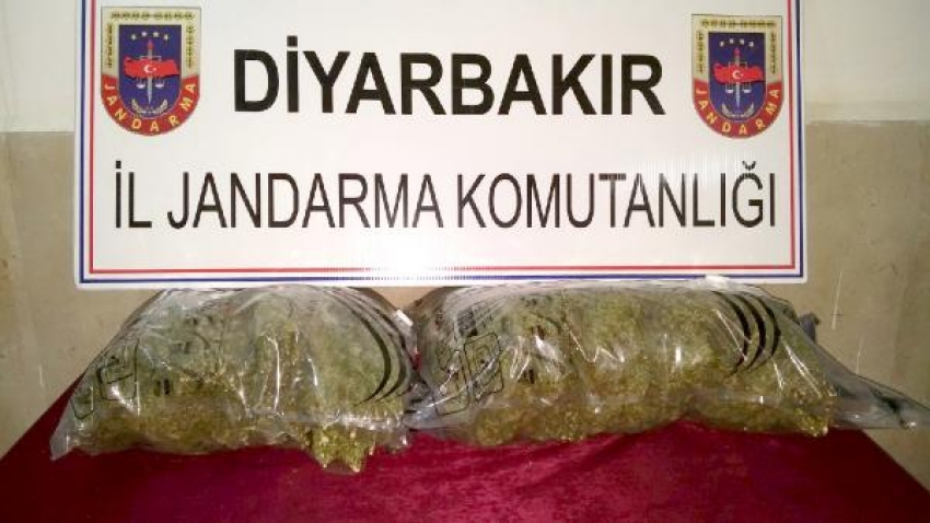 Diyarbakır'da 10 kilogram esrar ele geçirildi