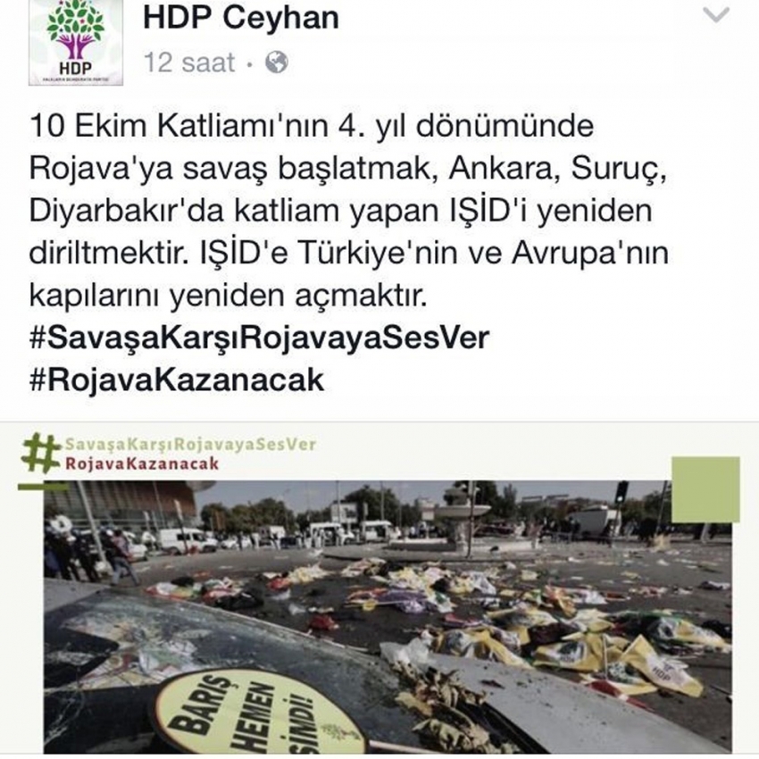 Barış Pınarı Harekatı’na karşı propaganda yapan HDP’lilere gözaltı