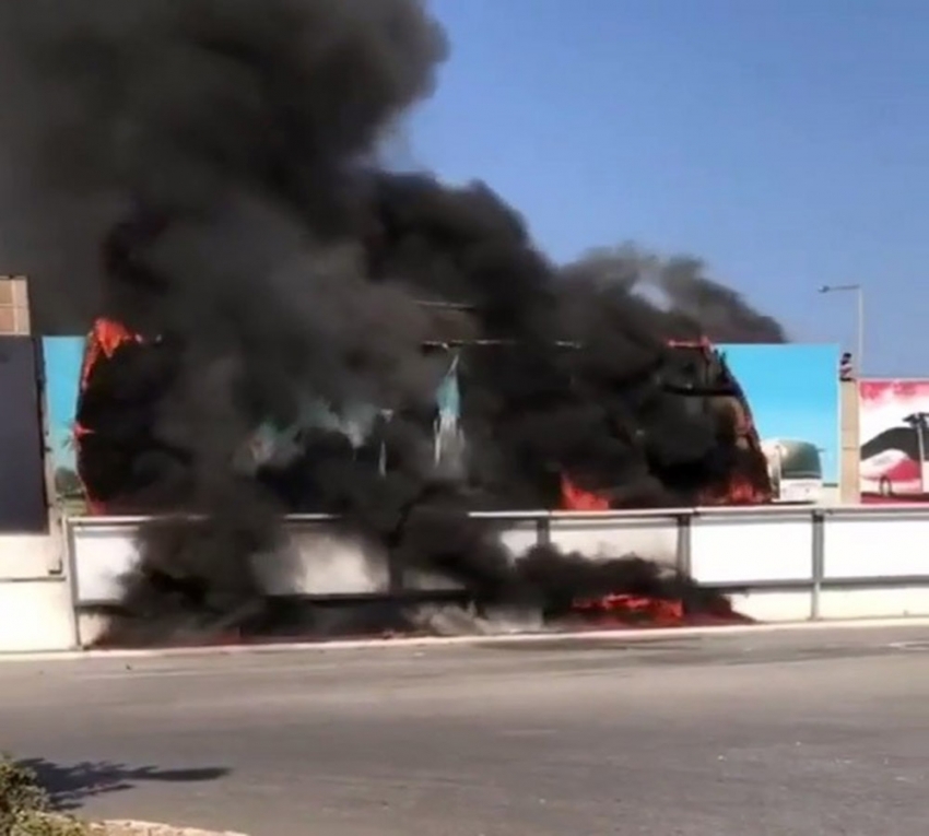 İzmir otogarında korkutan yangın