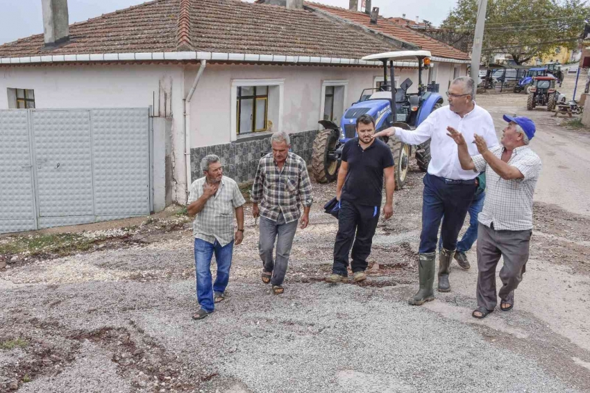 Başkan Özkan aşırı yağış sonrası sahada inceleme yaptı