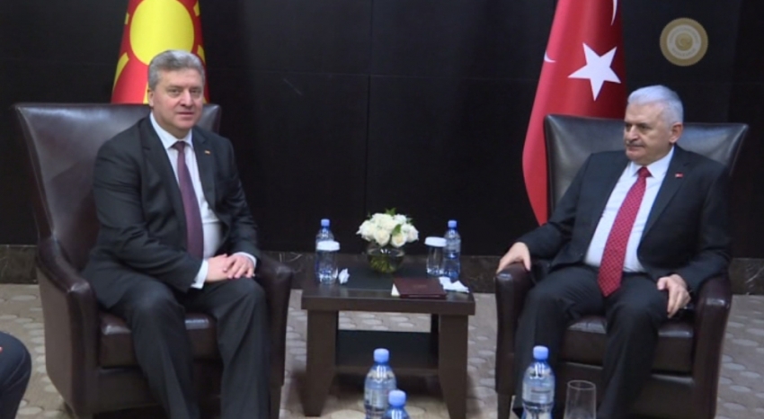 Yıldırım, Makedonya Cumhurbaşkanı Ivanov ile görüştü