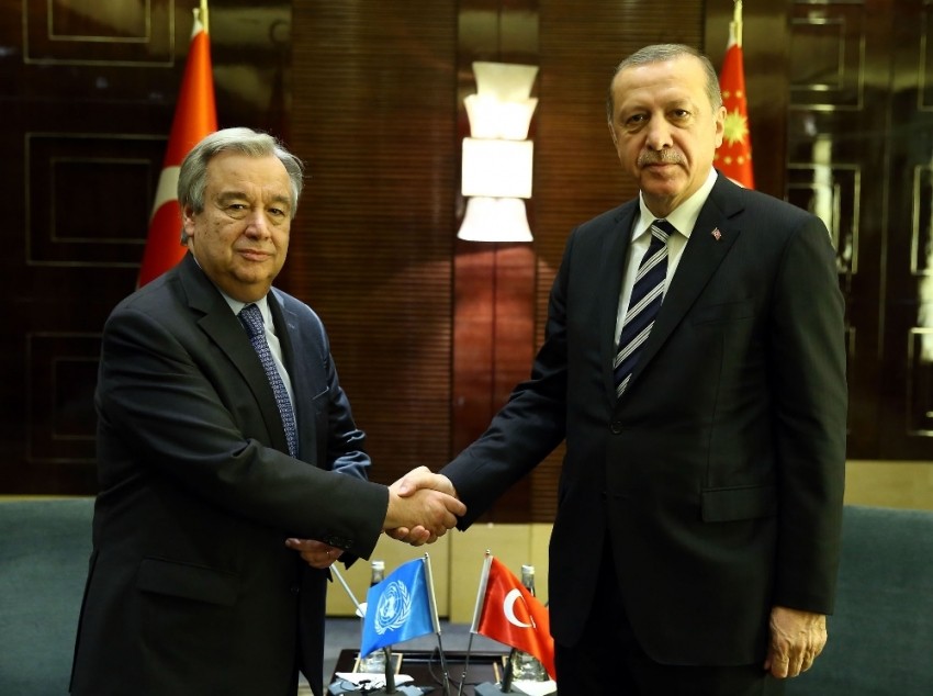 Erdoğan, BM Genel Sekreteri Guterres’le görüştü