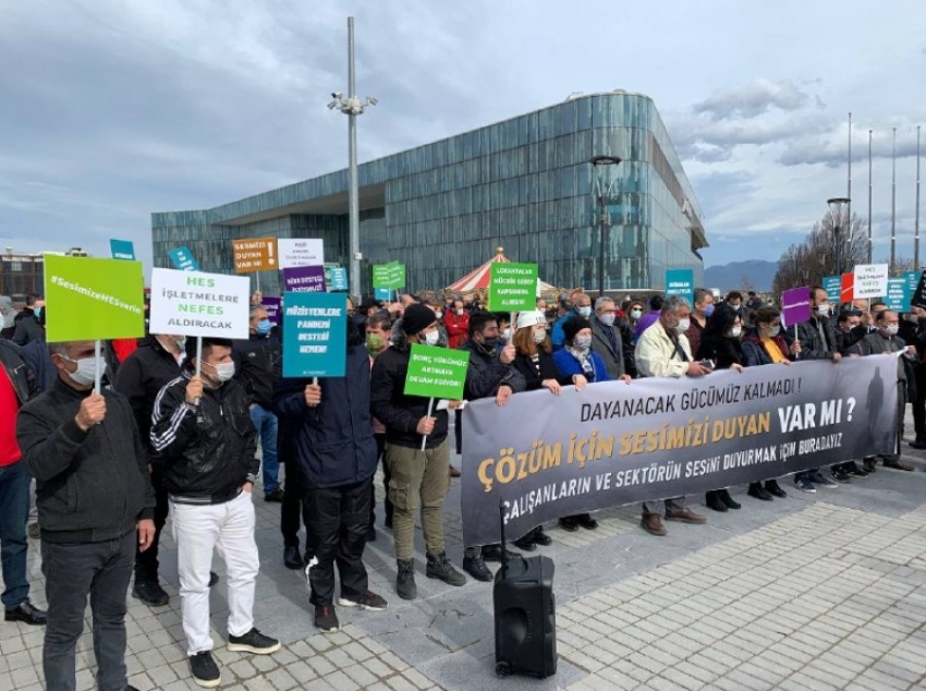 Bursalı işletmecilerden protesto