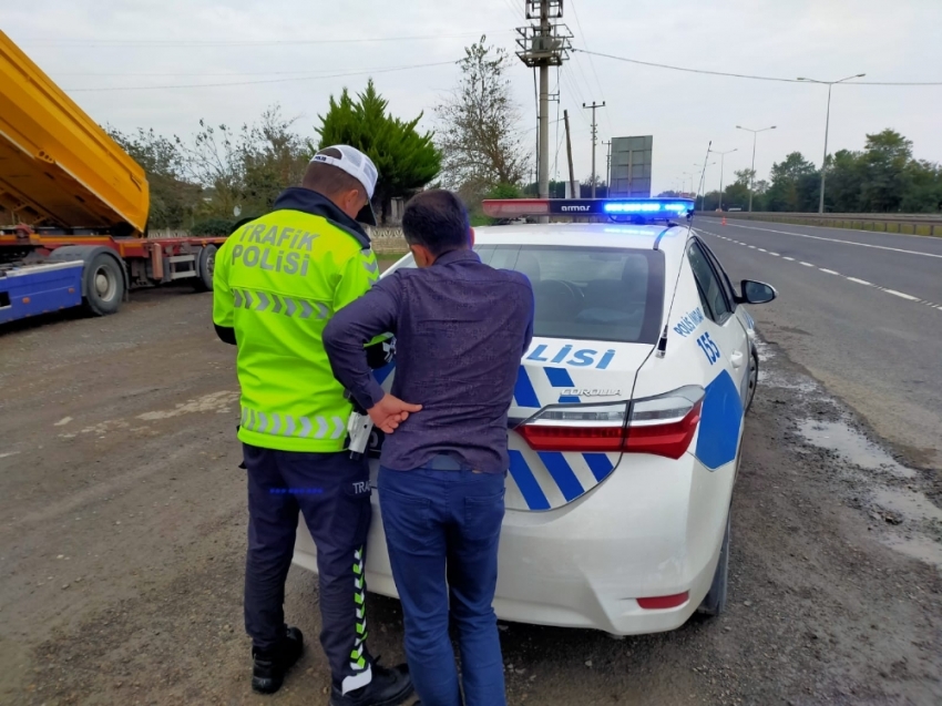 Ordu’da 1 haftada 88 ehliyete el konuldu, 119 araç trafikten men edildi