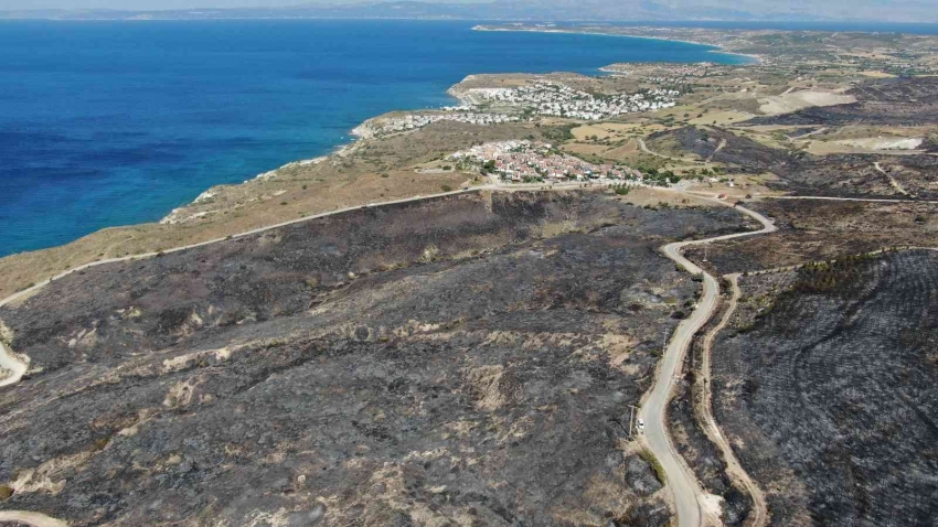 Çeşme yangını kontrol altında