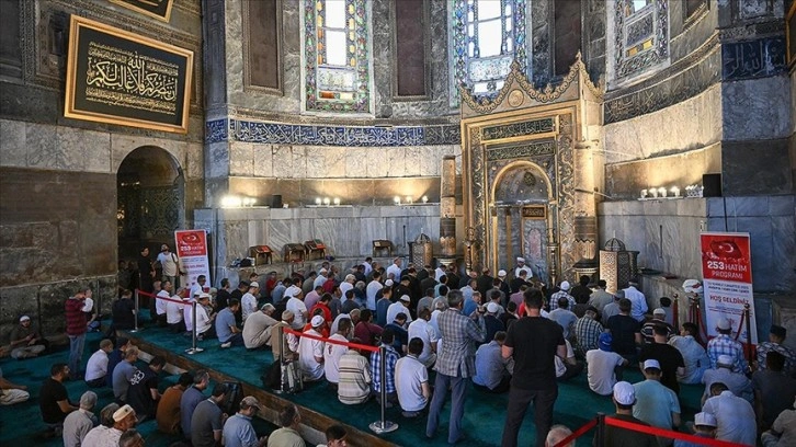 15 Temmuz şehitleri için Ayasofya'da 