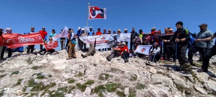 15 Temmuz şehitleri Uludağ’ın zirvesinde anıldı