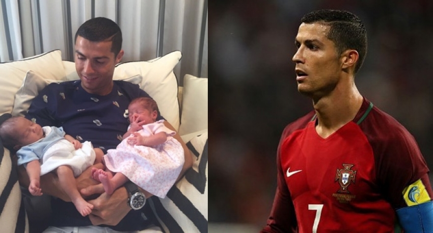 Ronaldo ikizlerine kavuştu