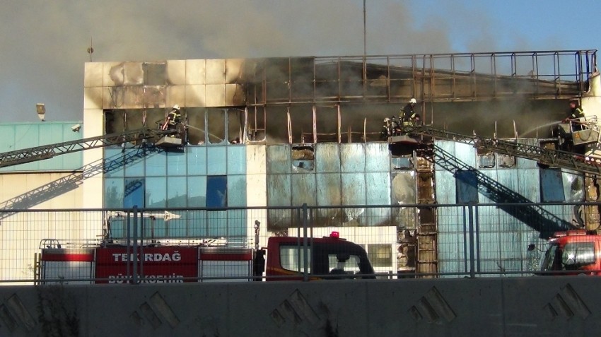 Tekirdağ’da fabrika yangını