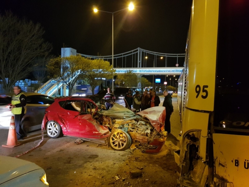 Bursa'da, yarış kazayla bitti