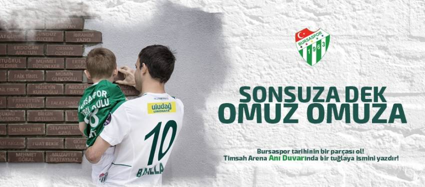 Bursaspor'dan yeni proje ''Sonsuza dek omuz omuza''