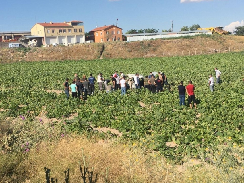 Yoldan çıkan otomobil kabak tarlasına uçtu: 6 yaralı