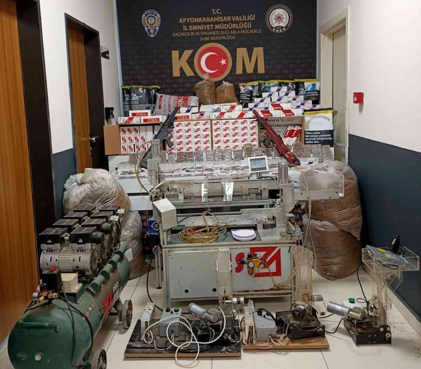 Polis 136 bin doldurulmuş ve boş makaron ele geçirdi