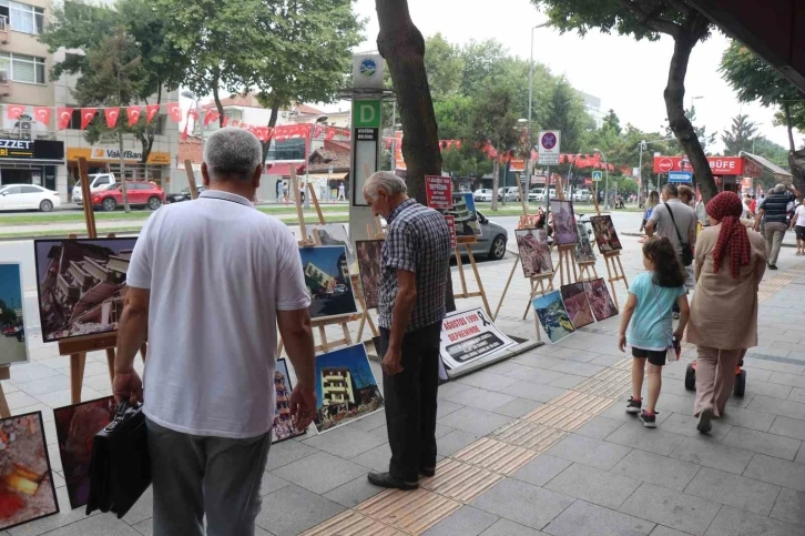 24 yıldır dinmeyen acı: Bu sergiyi görenler o günü yeniden yaşıyor
