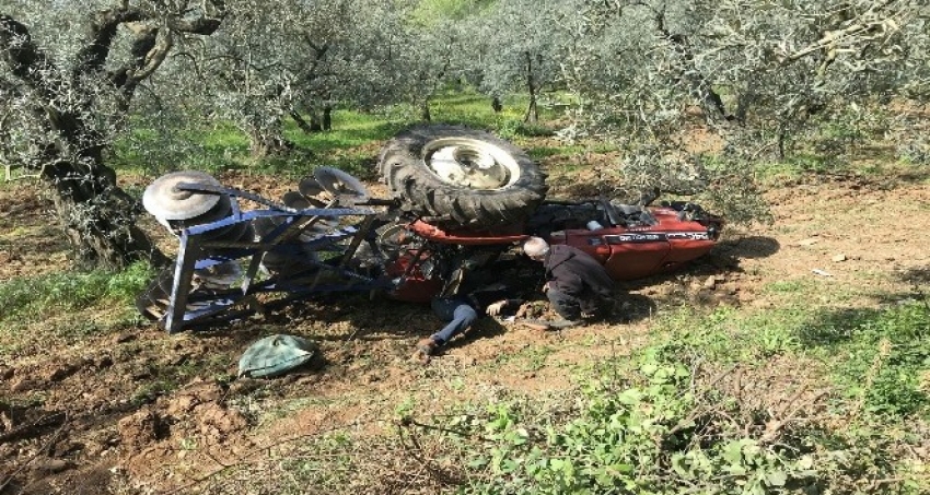 Bursa'da traktörün altında kalan sürücü hayatını kaybetti