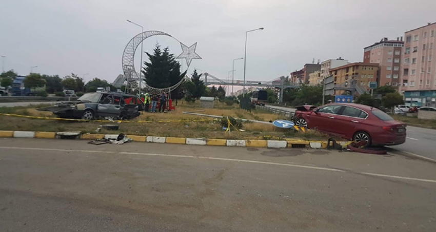 Giresun'da trafik kazası: 1 ölü, 2 yaralı