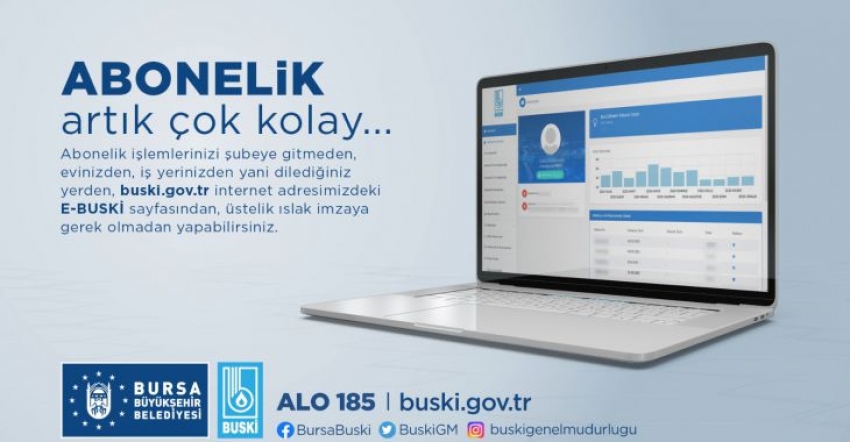 BUSKİ’de online abonelik dönemi