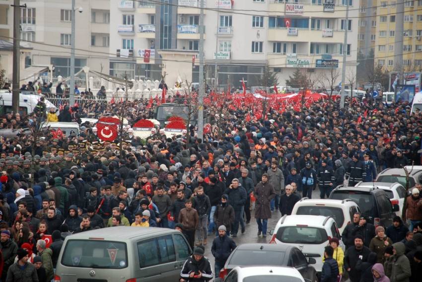 Tekirdağ’da şehidi binler uğurladı