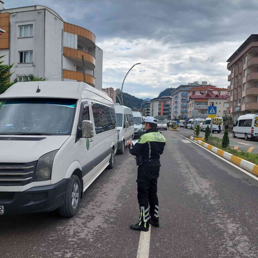 Okul servisleri denetlendi