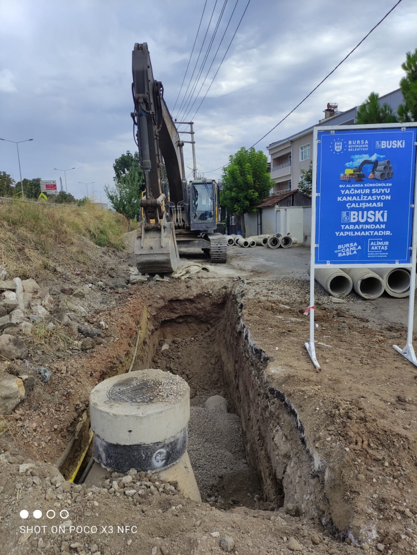 Bursa Büyükşehir'den sel baskını riski ortadan kalkıyor