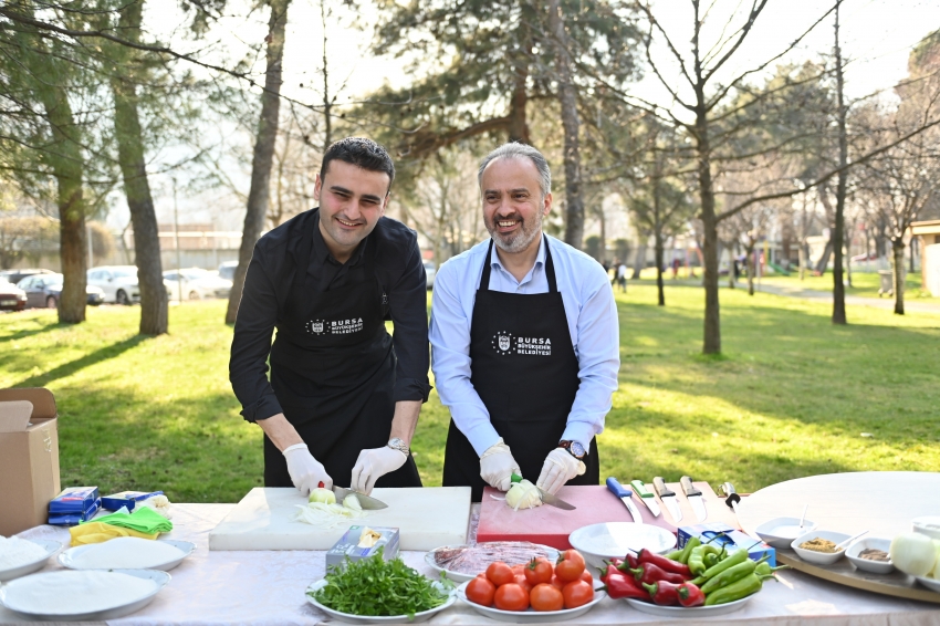 Başkan Alinur Aktaş hünerini gösterdi