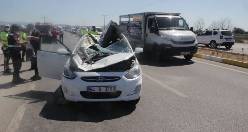 Kopan tekerlek dehşet saçtı