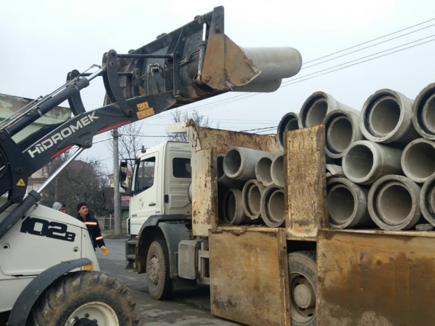 Yağmur suyu ana hat çalışması başladı