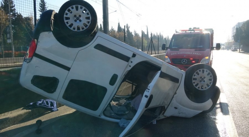 Bursa'da akıllara durgunluk veren kaza!