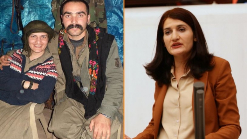 PKK'lı terörist ile fotoğrafları çıkan HDP'li Semra Güzel yurt dışına kaçtı iddiası!