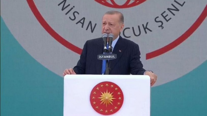 Erdoğan çocuklara seslendi: Sakın ola kirlenmeyin