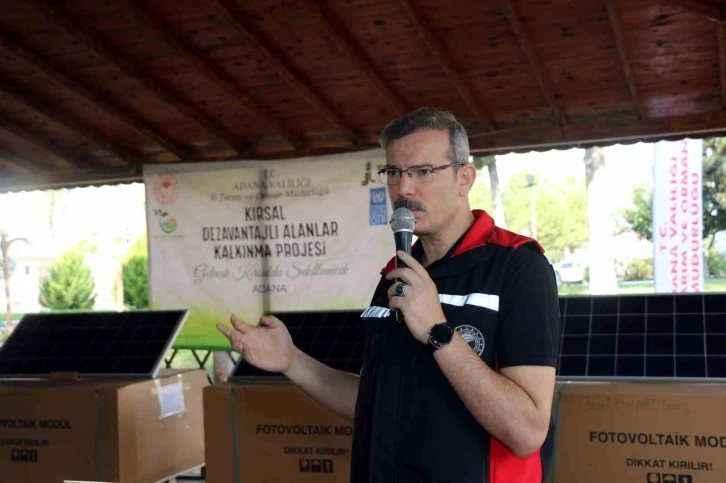 38 göçer aileye güneş paneli verildi
