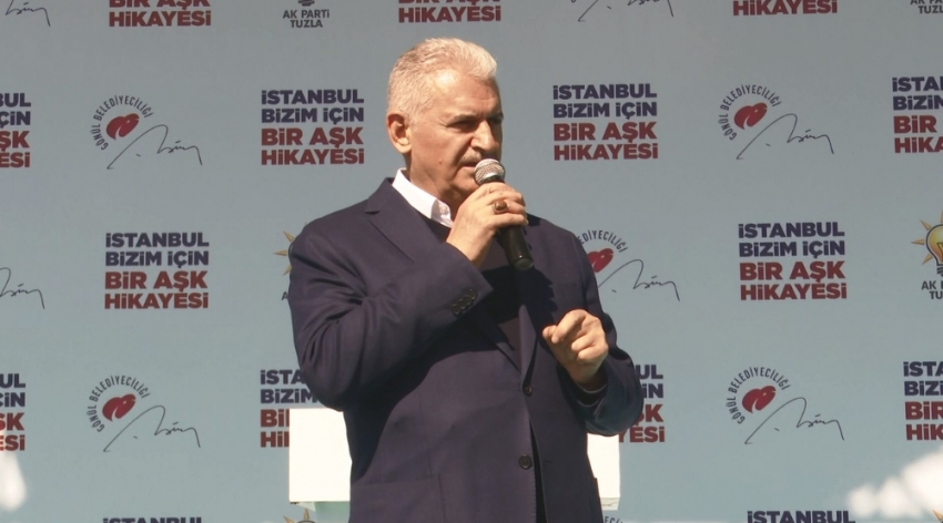 Binali Yıldırım Tuzla’da halka seslendi