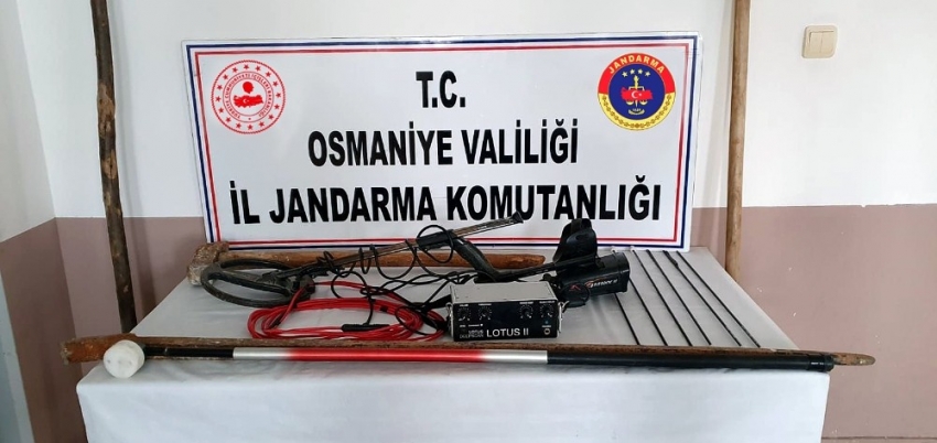 Osmaniye’de kaçak kazı yapan 4 kişi yakalandı