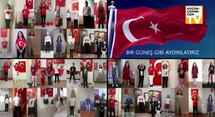 Küçükçekmeceli miniklerden Atatürk  çocukları şarkısı