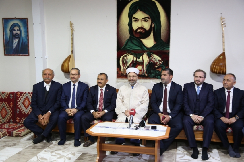 Diyanet İşleri Başkanı Erbaş’tan cemevi ziyareti