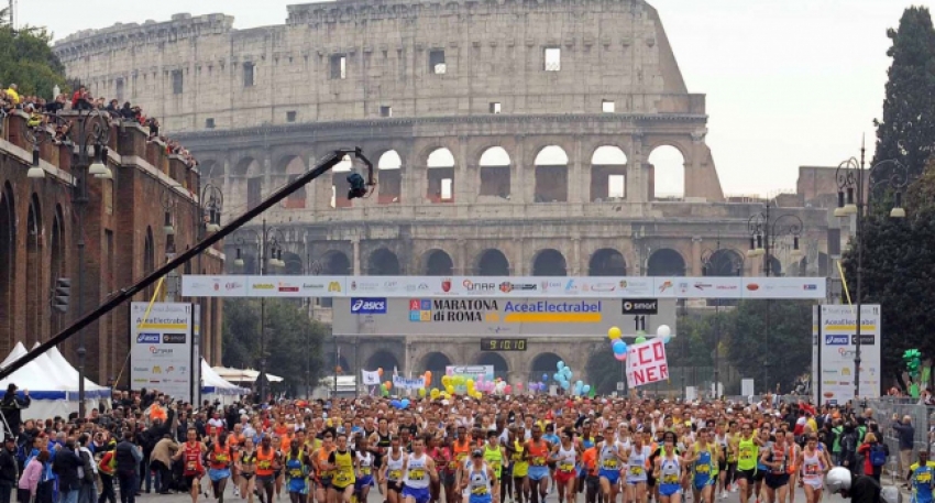 27. Uluslararası Roma Maratonu koşuldu