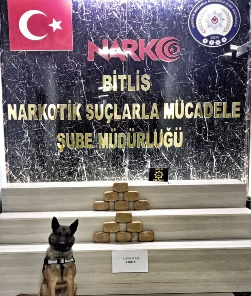 6 kilo 200 gram eroin ele geçirildi