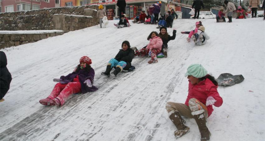 Kar Bolu'da da okulları tatil etti