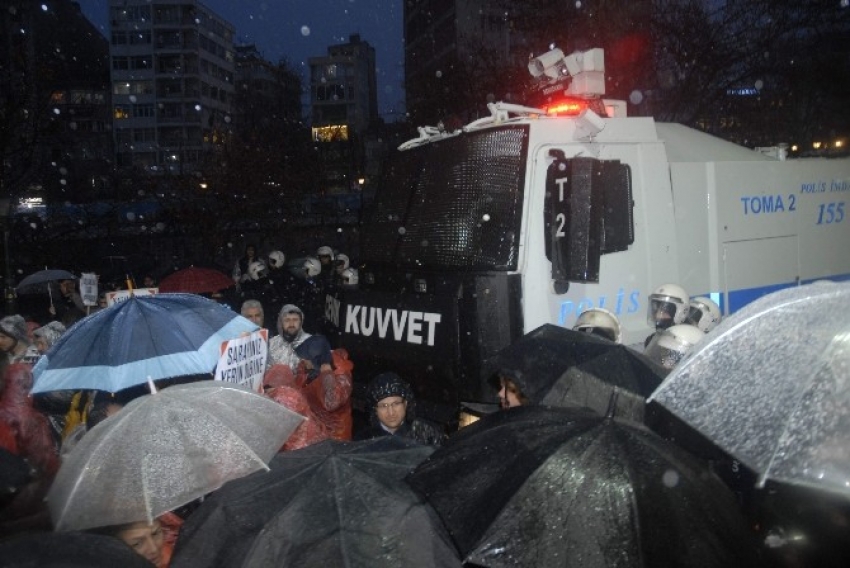 Eskişehir’de gergin Ankara protestosu