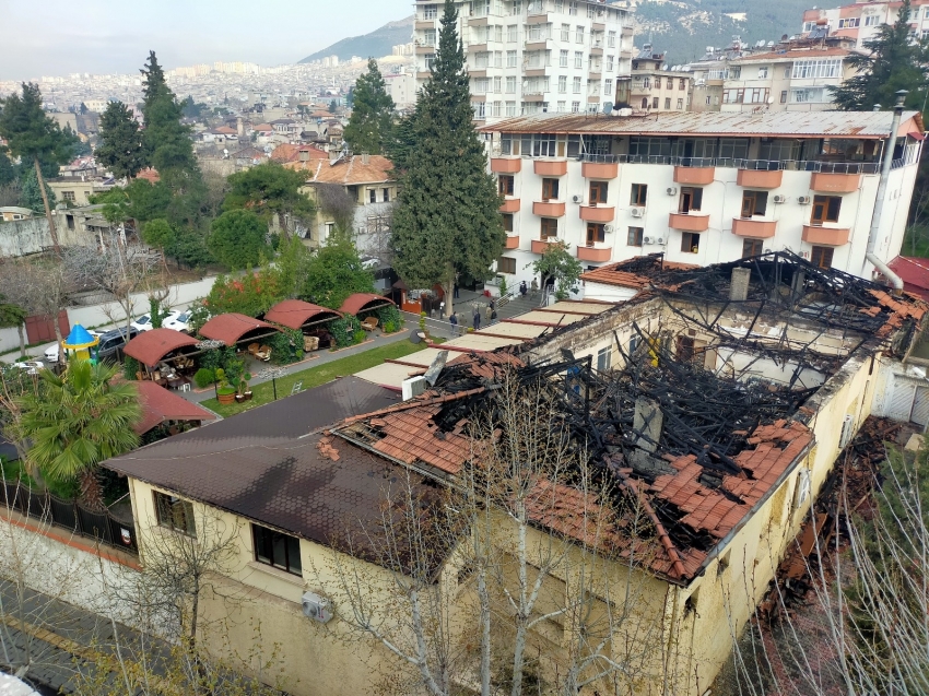 Ordu evindeki yangının boyutu gün ağarınca ortaya çıktı