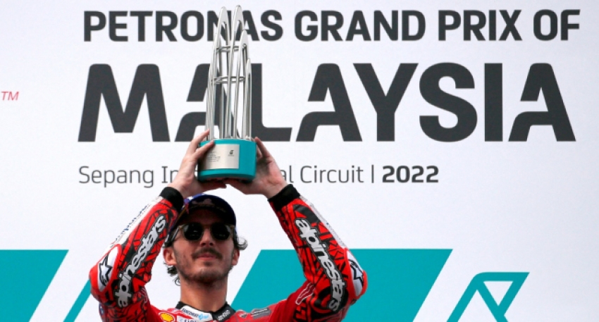 Malezya Grand Prix'sini Bagnaia kazandı