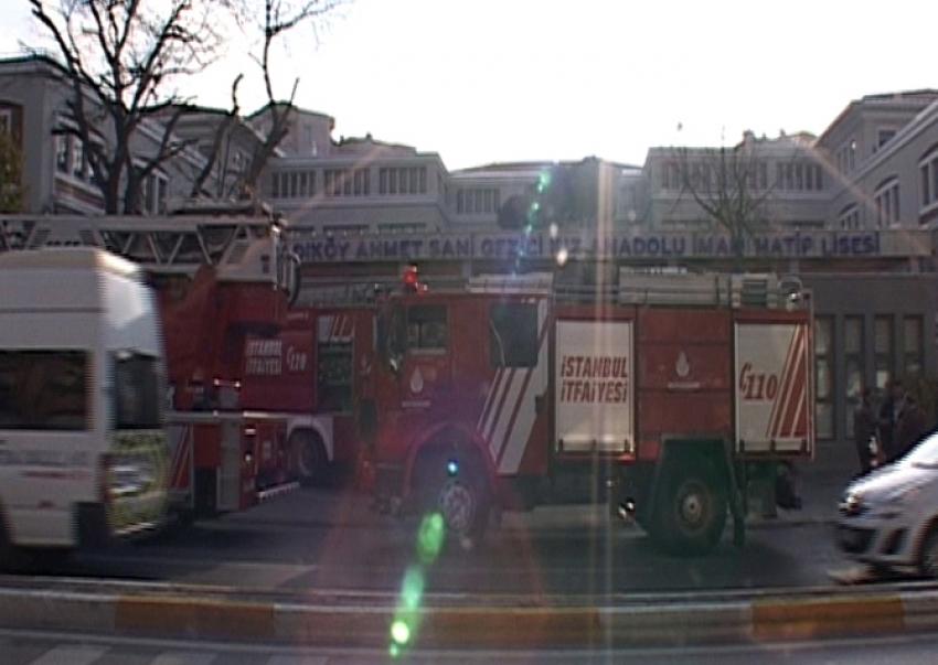 İstanbul’da okulda yangın paniği