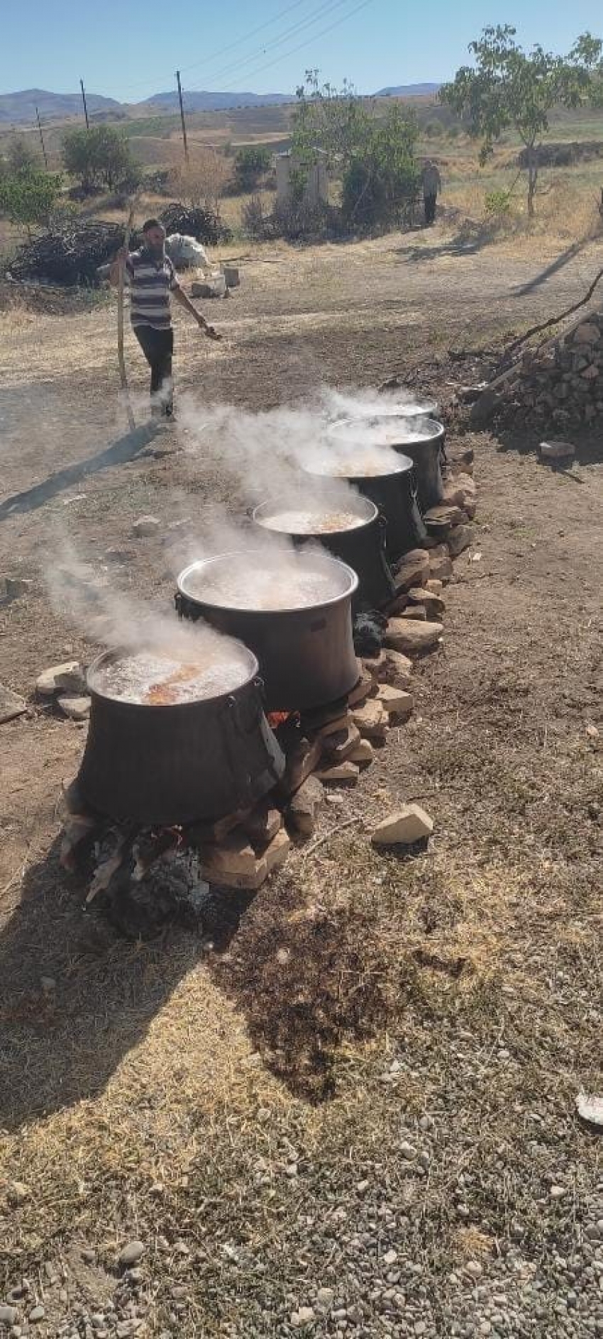 Bulgur kaynatma sezonu başladı