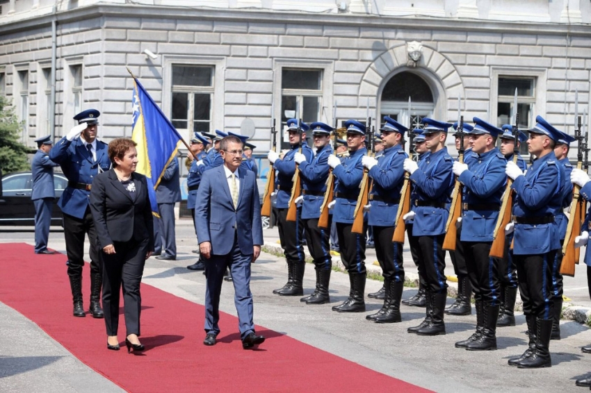 Canikli Bosna Hersekli mevkidaşıyla görüştü