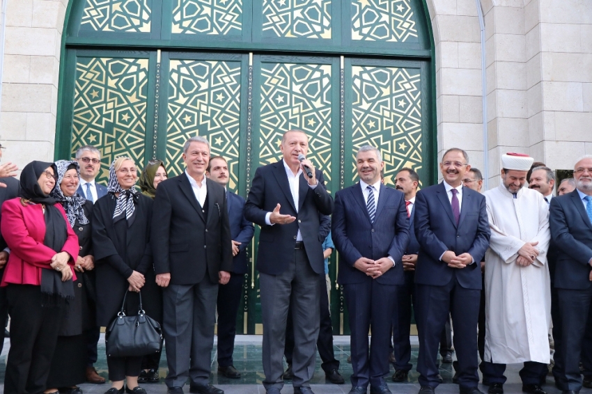  Erdoğan Orgeneral Hulusi Akar Camii’ni açtı