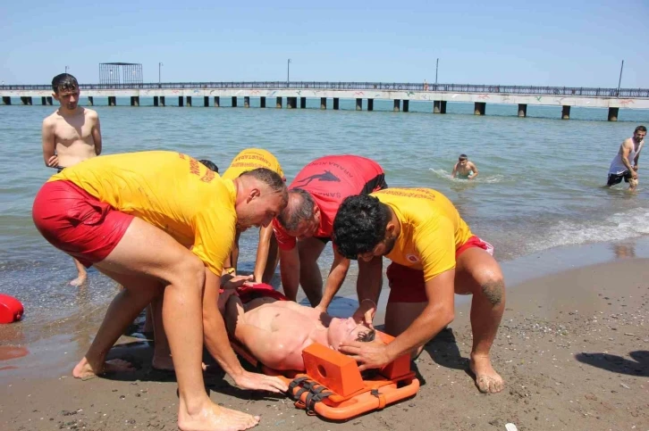 5 kişinin boğulduğu Samsun’da cankurtaranlardan nefes kesen tatbikat
