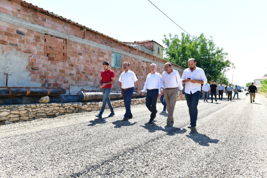 Başkan Çınar, yol yenileme hizmetlerini inceledi