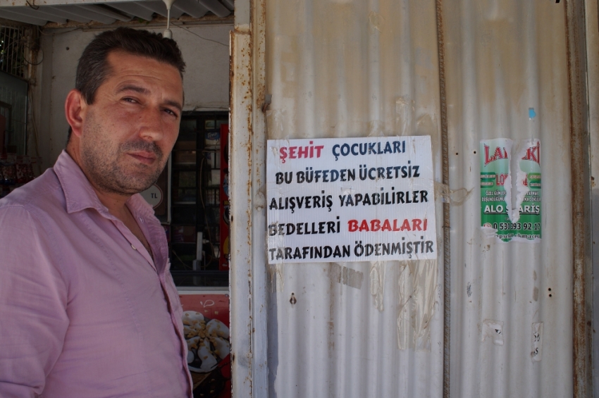 Şehit çocuklarına bu marketten alışveriş yapmak ücretsiz