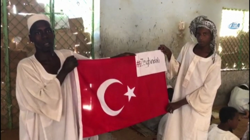 Sudanlı öğrencilerden, Türk askerine dua