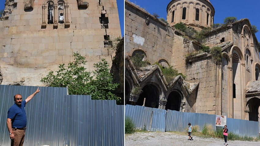 Tarihi kilisede tedirgin eden görüntü…